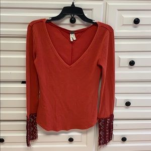 Free people long sleeve shirt